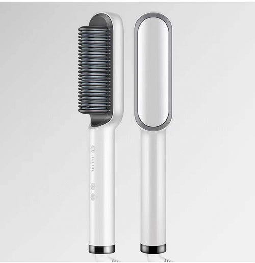 2 In 1 Hair Straightener Hot Comb Negative Ion Curling Tong