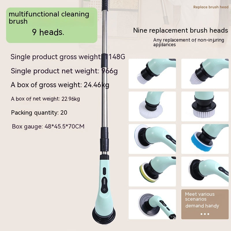 Multifunctional Household Wireless Electric Cleaning Brush
